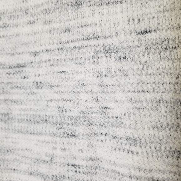 UNIQLO cotton nylon wool heathered gray white long sleeve sweater - Picture 3 of 7